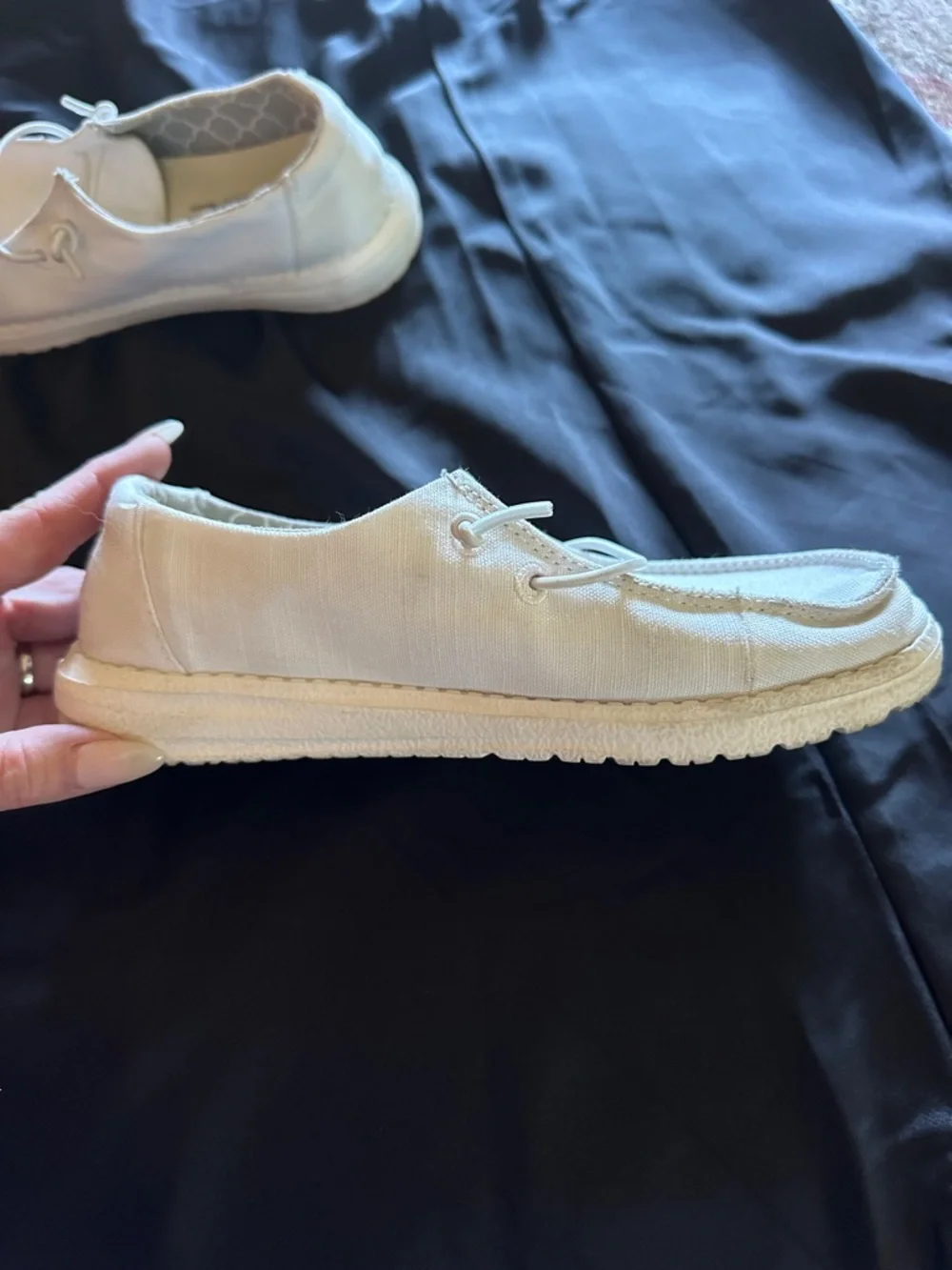 Hey Dude Kids Cream Slip-On Slippers